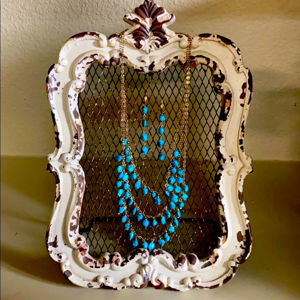 Triple strand turquoise necklace